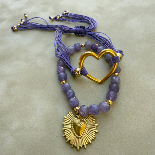 corazón violeta - Violet Heart